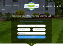 Tablet Screenshot of gomow.com